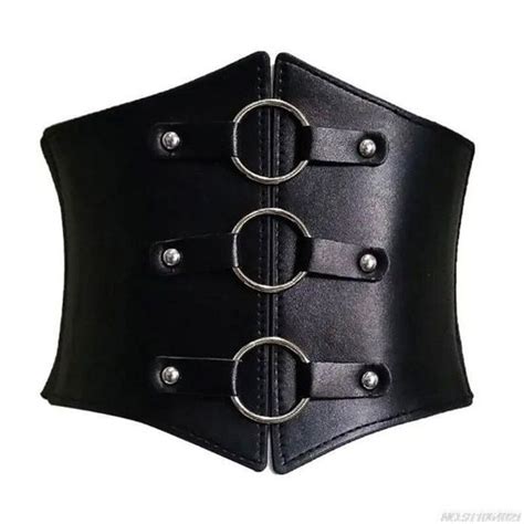 Ceintures En Cuir Pu Pour Femmes Corset Large Amincissant Taille Haute