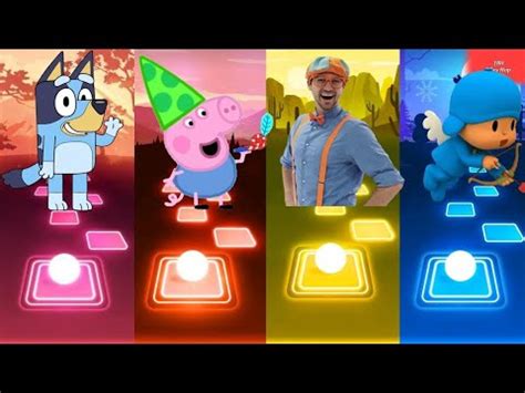 Bluey Bingo Peppa Pig Blippi Am Pocoyo Who Is Win Youtube