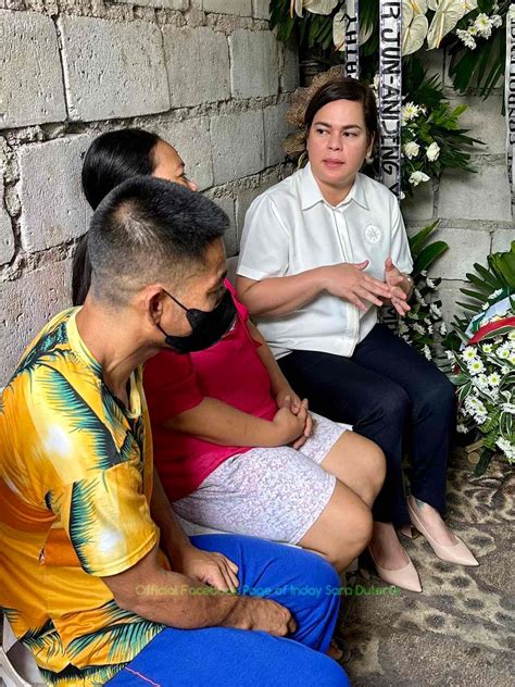 VP Sara Duterte Tiniyak Ang Tulong Sa Pamilya Ng Nasawing Grade 5