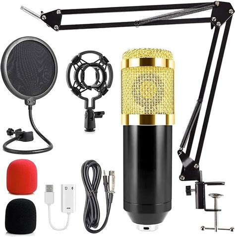 Kit Micr Fono De Condensador Mm Bm Profesional Radiodifusi N Y