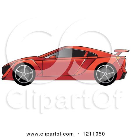 Royalty-Free (RF) Red Sports Car Clipart, Illustrations, Vector Graphics #1