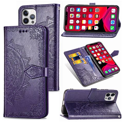 Iphone Pro Max Case Folio Flip Wallet Phone Case Casebus Mandala