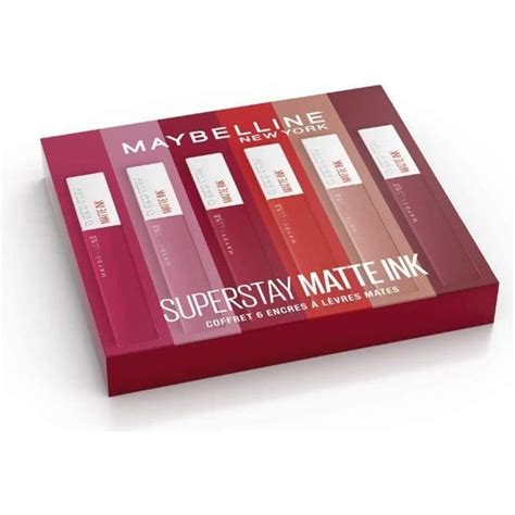 Maybelline New York Coffret Exclusif de 6 Rouges à Lèvres Liquides