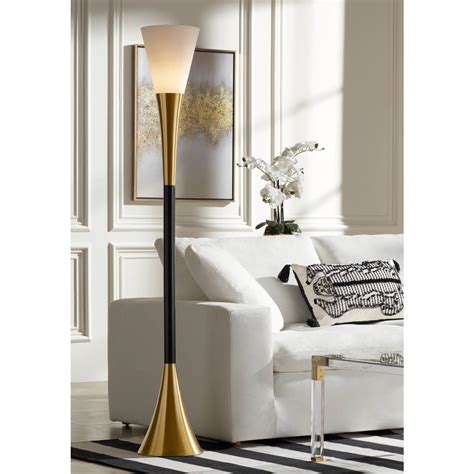 Brass Antique Brass 61 In 72 In Tall Floor Lamps Lamps Plus