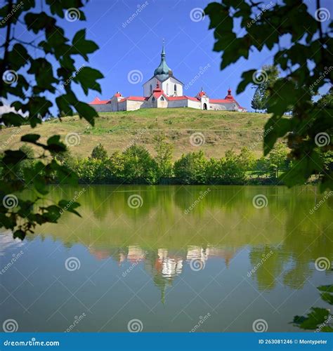 Pilgrimage Church Of St Jan Nepomucky On Zelena Hora Stock Photo