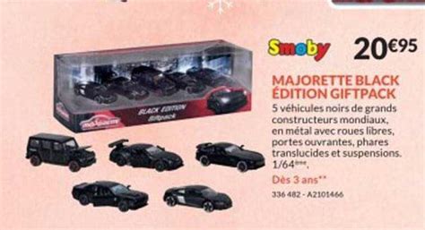 Promo Majorette Black édition Gift Pack chez Jouets Sajou iCatalogue fr