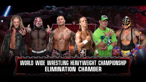 WWE Fatal 6 Way Elimination Chamber Match Rey Mesterio Shawn Michaels