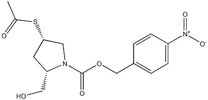 2S 4S 4 아세틸티오 2 히드록시메틸 1 피롤리딘카르복실산 4 니트로페닐 메틸 에스테르 CAS 104773