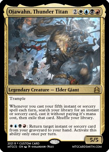 Elder Giant Commander Collection — Mtg Cardsmith Community Forums