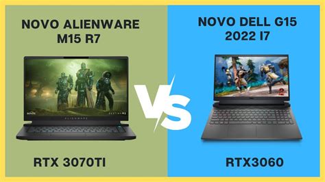 Novo Alienware M15 R7 Rtx 3070ti Vs Novo Dell G15 Rtx3060 Youtube