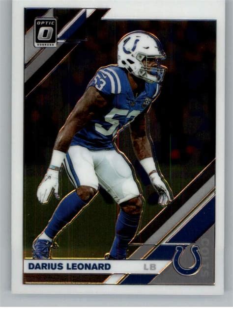 2019 Donruss Optic Football 44 Darius Leonard Indianapolis Colts Official Nfl