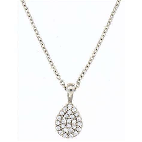 Ingenious Silver Cubic Zirconia Necklace Ingenious From Ingenious