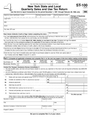 Fillable Online Tax Ny Form ST 100 12 97 New York State And Local