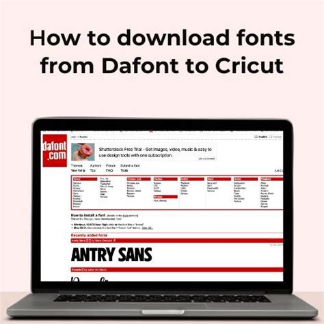 How To Add Fonts From Dafont To Cricut Print Your Story