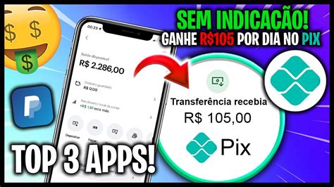 Vazou Top Melhores Apps Para Ganhar Dinheiro Online Via Pix Sem