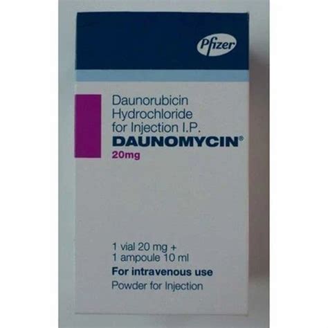 Daunomycin 20 Mg Medicines at Rs 450/piece | Daunomycin in Surat | ID ...