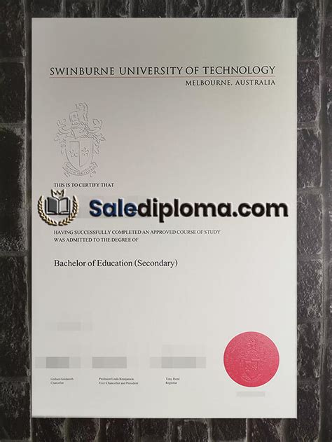 How To Order Swinburne University Of Technology Degree