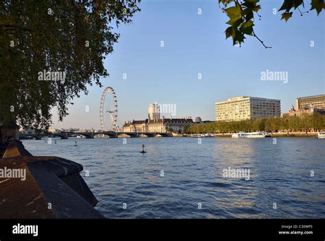 London Eye , London Panorama Stock Photo - Alamy