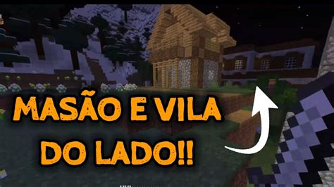 Minecraft Melhor seed da 1 20 Mansão Pillager e Vila Survival 01