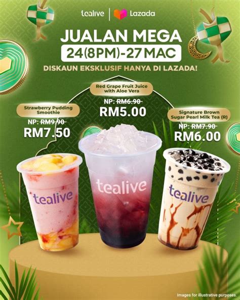 Tealive Lazada Mega Sale Quench Your Thirst For Less 24 27 Mar 2024