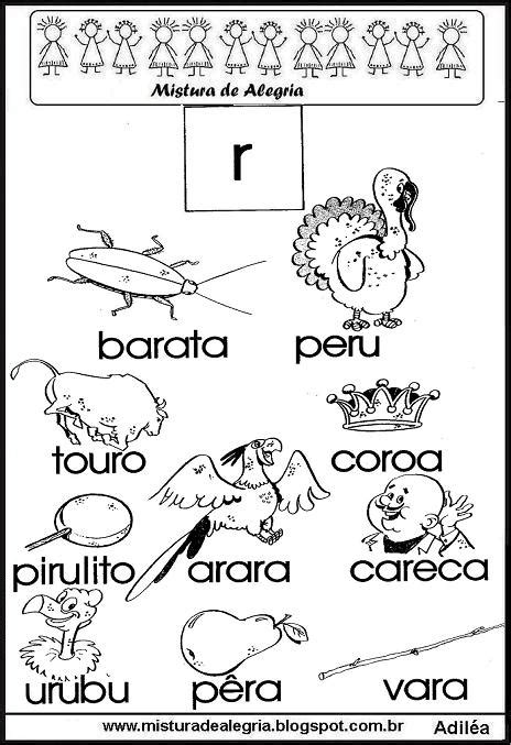 Cartilha De Alfabetiza O Infantil Fam Lias Sil Bicas Mistura De Alegria