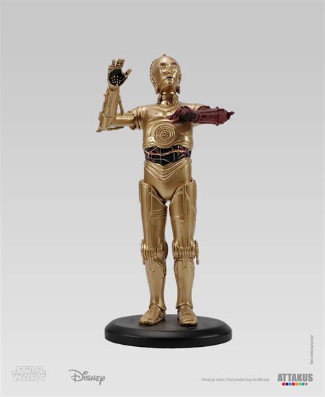 Star Wars Episode VII Elite Collection Statue C 3PO 3 Red Arm 18 Cm