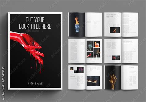 Book Layout Design Template Stock Template | Adobe Stock