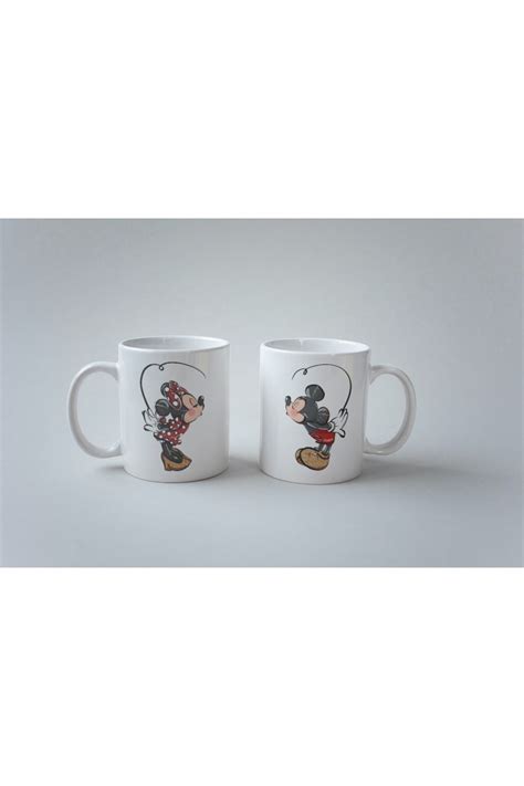 IVART 2 li Set Sevgililer Günü Çift Taraflı Mickey Minnie Baskılı