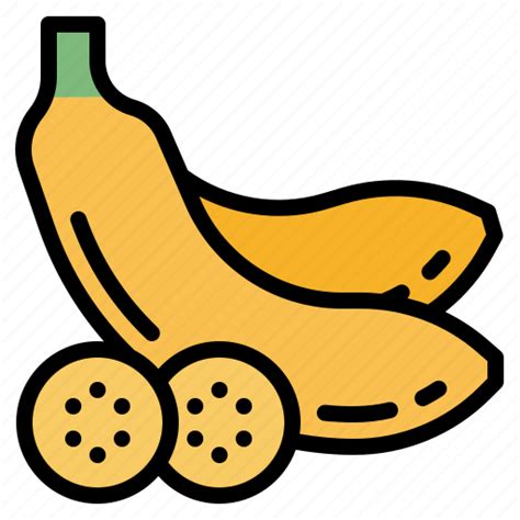 Banana Food Fruit Healthy Organic Icon Download On Iconfinder