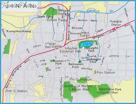 Jinan Map - TravelsFinders.Com