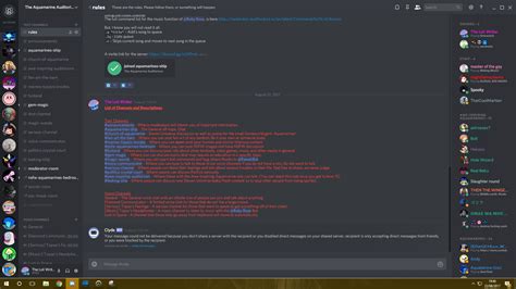 Discord server rules example