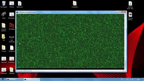 Learning Bat Files Matrix On Cmd Command Prompt Youtube