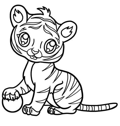 How To Draw A Baby Tiger Step By Step Drawings For Beginners