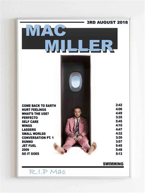 Mac Miller Swimming Poster Poster Art Design