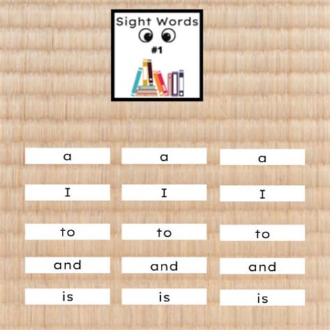 What Are Sight Words In Montessori At Catherine Harris Blog