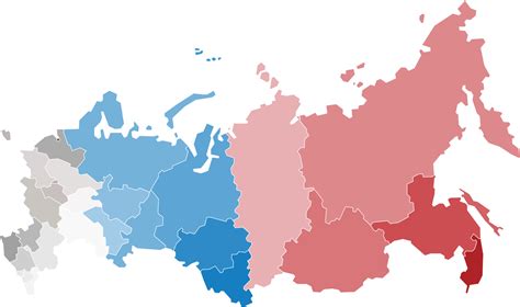 Mapa Político De Rusia Dividido Por Estado 13893520 Png