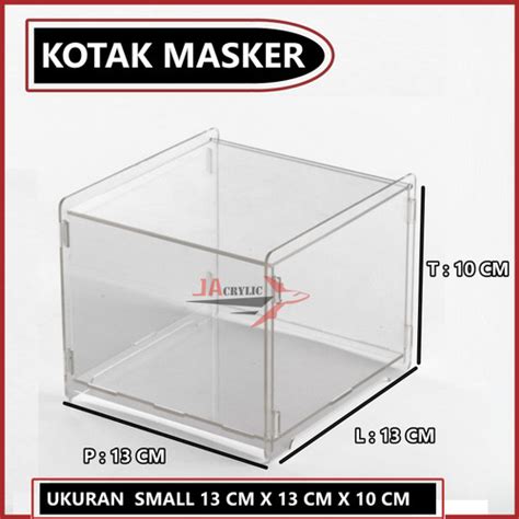 Jual Kotak Masker Akrilik Besar KF94 Acrylic Mask Box KF94 Duckbill