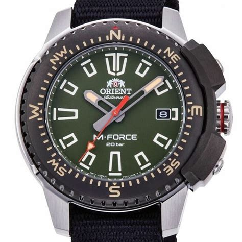 Reloj De Buceo Autom Tico Hombre Orient M Force Ra Ac N E Dial Verde