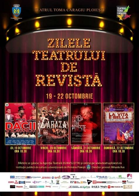 Zilele Teatrului De Revist Un Nou Eveniment Marca Teatrul Toma