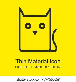 Pussy Cat Cartoon Outline Variant Bright vector de stock libre de regalías