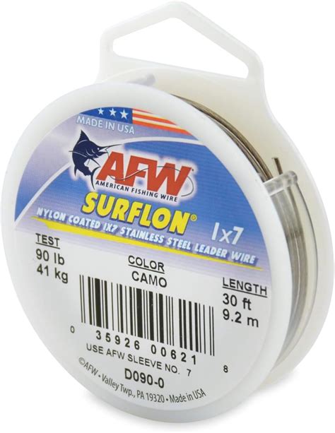 American Fishing Wire Surflon Nylon Coated X Stainless Steel Leader