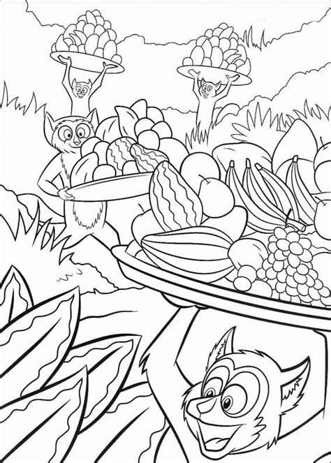 Coloriage Madagascar Gratuit Pour les Enfants télécharger et imprimer