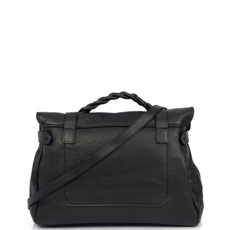 Mulberry Oversized Alexa In Black Leather Handbag Clinic