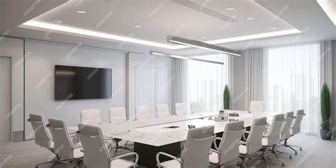 Premium Photo | Modern Stylish Conference Room Design AI Generated