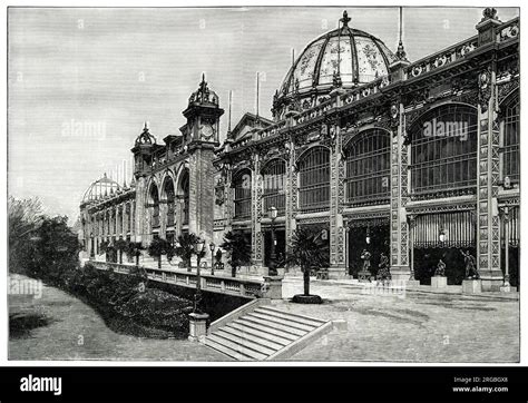 Side View Of The Palace Of Fine Arts Universal Exhibition Of Paris