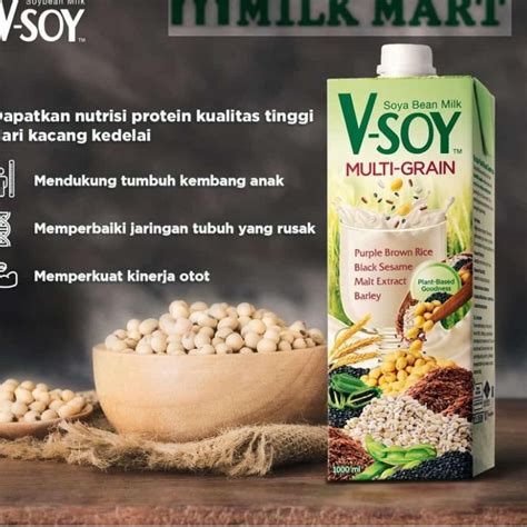 Jual Belanja Mantap Vsoy Susu Kedelai Original Multi Grain V Soy