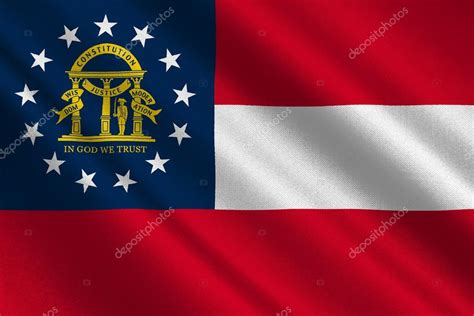 Flag of Georgia, USA — Stock Photo © dique.bk.ru #127544504