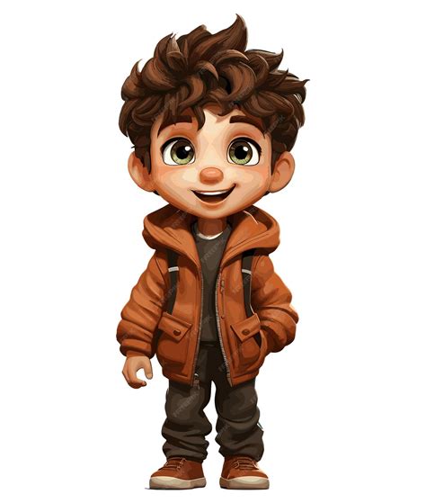 Premium Vector Cartoon Boy Character Vector Illustration