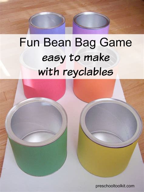 Fun Bean Bag Game Made With Recyclables » Preschool Toolkit