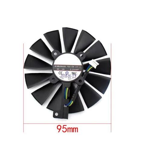 Ventilation Carte Graphique De Jeu Pour Asus Radeon Rx Fdc M S C